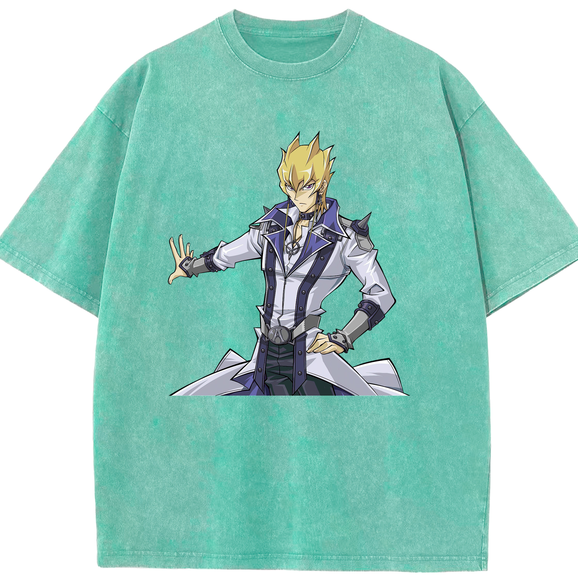 （画像用） 遊☆戯☆王 Yu-Gi-Oh! 綿100% ヴィンテージ風 半袖Tシャツ（フロントプリント）